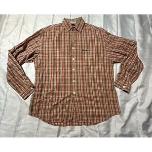 Guess Jeans Shirt Mens Extra Large Plaid Button Down Long Sleeve Vintage Style